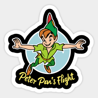 Peter Pan's flight Sticker